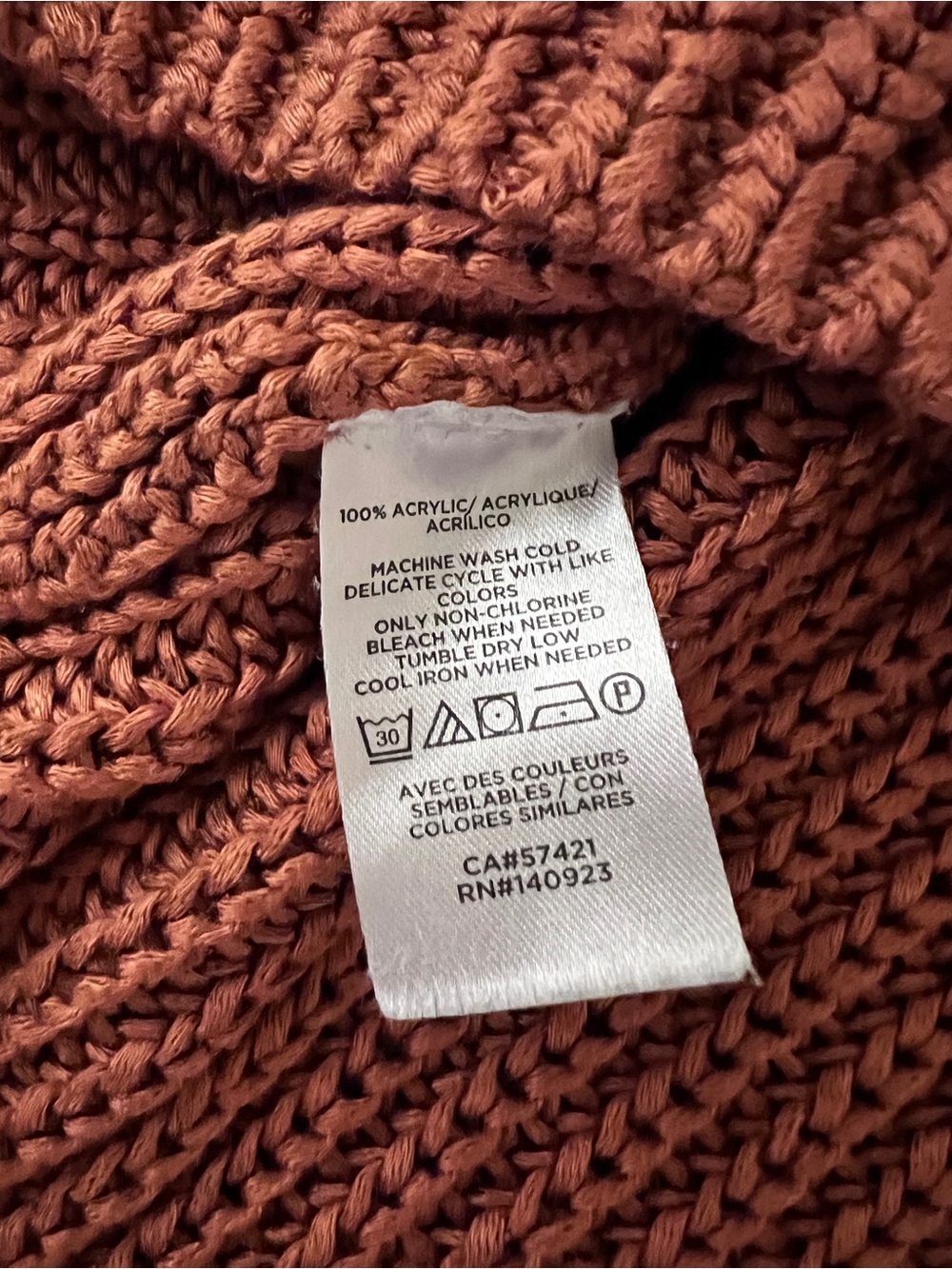 LOFT Ribbed Knit Tank in Rust - Picture 4 of 4